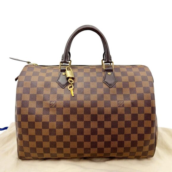 Louis Vuitton  Speedy 30 Damier Ebene Satchel Bag Brown - Picture 3 of 16